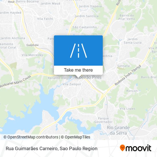 Mapa Rua Guimarães Carneiro