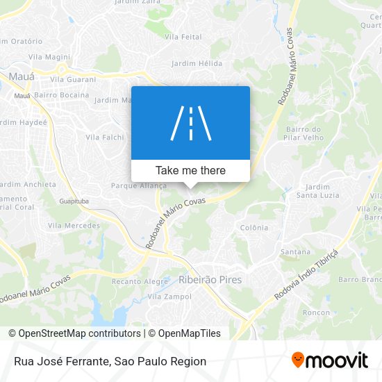 Rua José Ferrante map