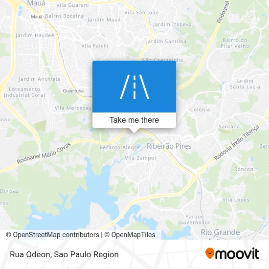 Rua Odeon map