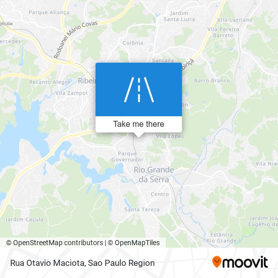 Mapa Rua Otavio Maciota