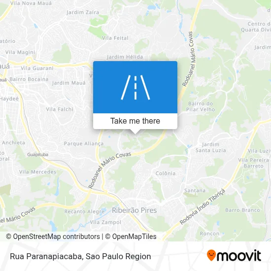 Rua Paranapiacaba map