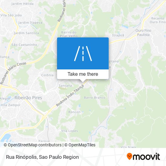 Rua Rinópolis map