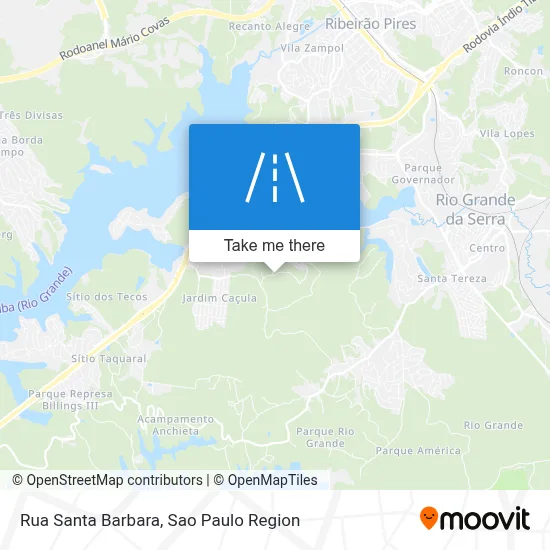 Rua Santa Barbara map