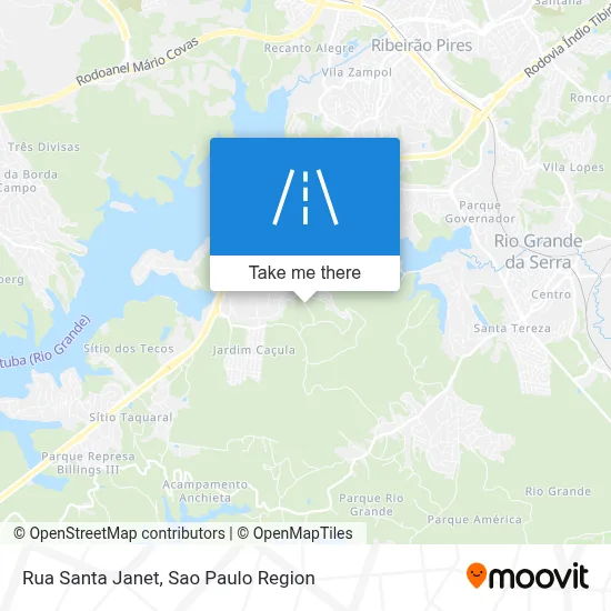 Rua Santa Janet map