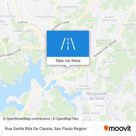 Rua Santa Rita De Cassia map