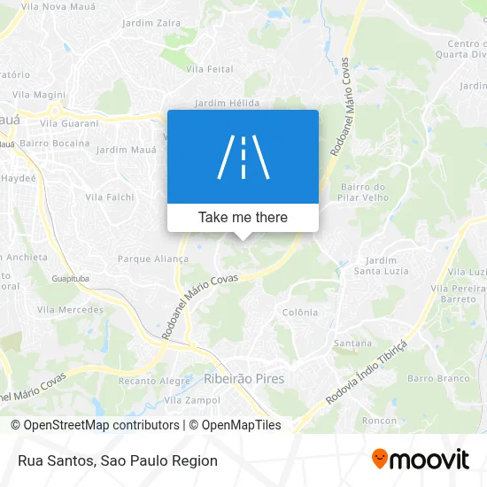 Rua Santos map