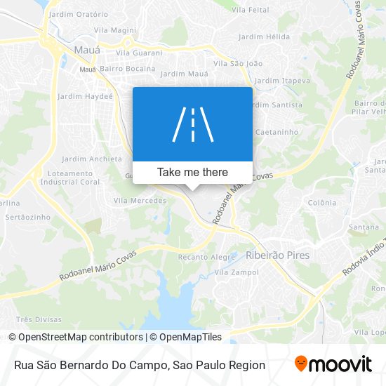 Rua São Bernardo Do Campo map