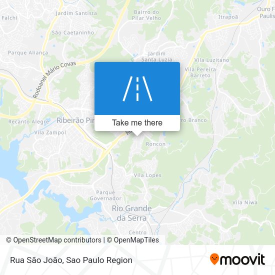 Rua São João map