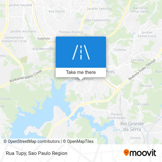 Rua Tupy map