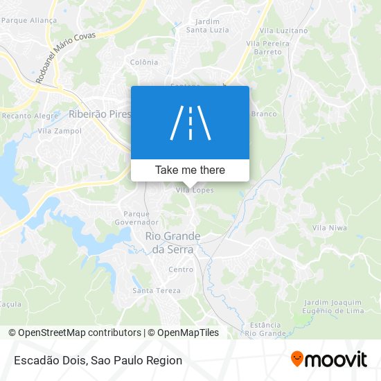 Escadão Dois map