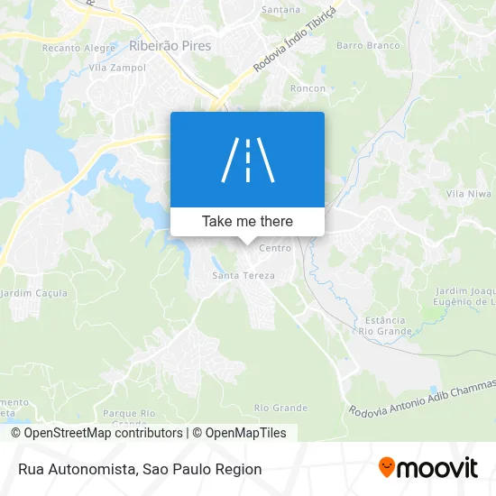 Rua Autonomista map