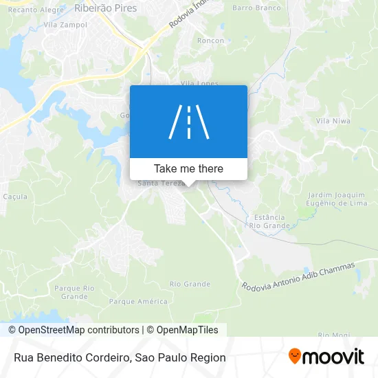 Rua Benedito Cordeiro map