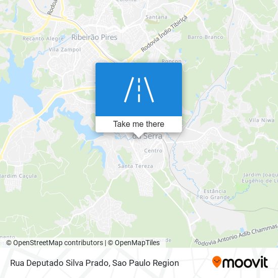 Mapa Rua Deputado Silva Prado