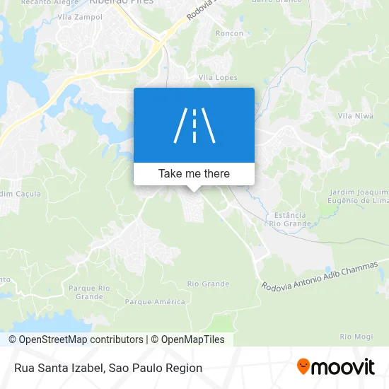 Rua Santa Izabel map