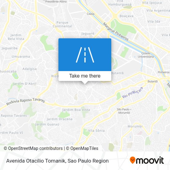Avenida Otacílio Tomanik map