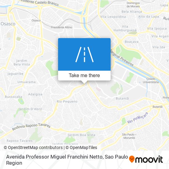 Avenida Professor Miguel Franchini Netto map