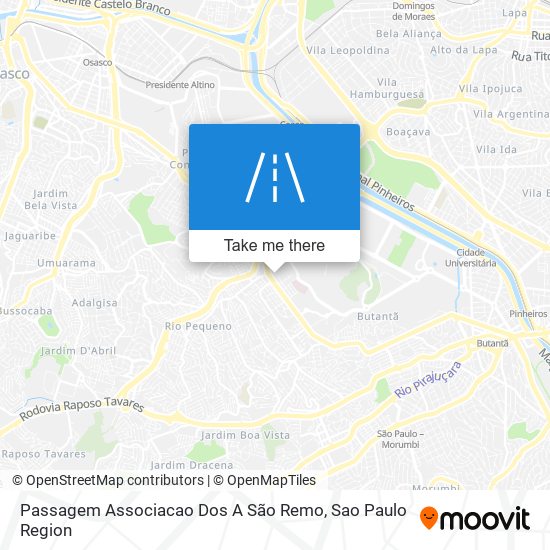 Passagem Associacao Dos A São Remo map