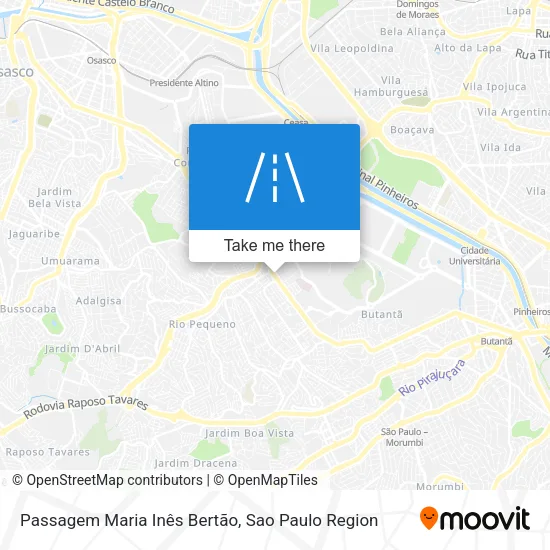 Passagem Maria Inês Bertão map