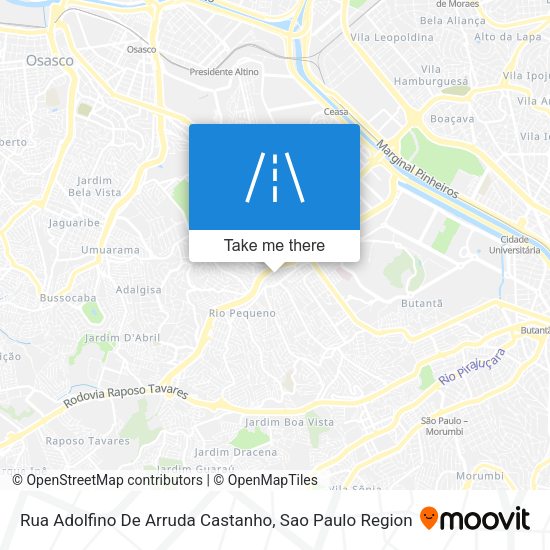 Rua Adolfino De Arruda Castanho map