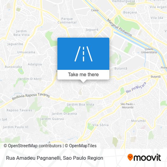 Rua Amadeu Pagnanelli map