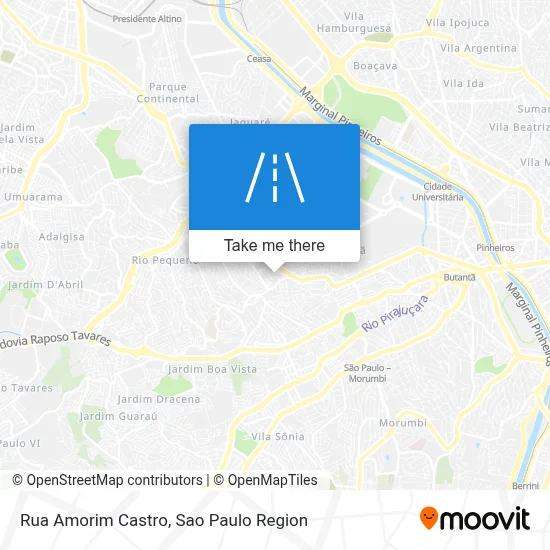 Rua Amorim Castro map