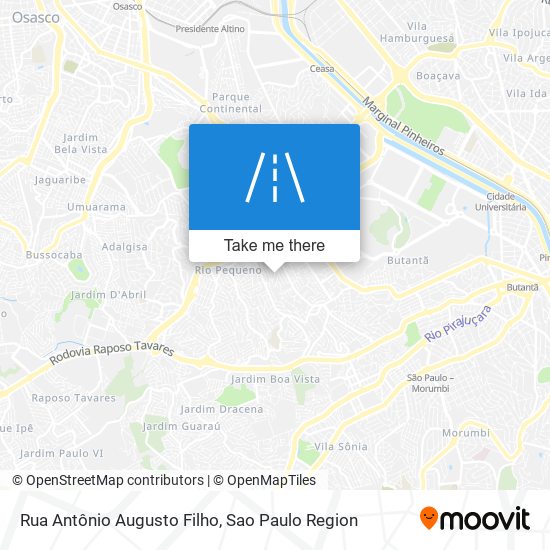 Rua Antônio Augusto Filho map