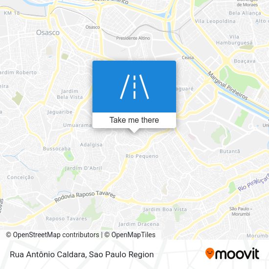Rua Antônio Caldara map