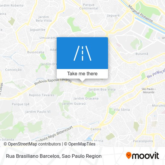 Rua Brasiliano Barcelos map