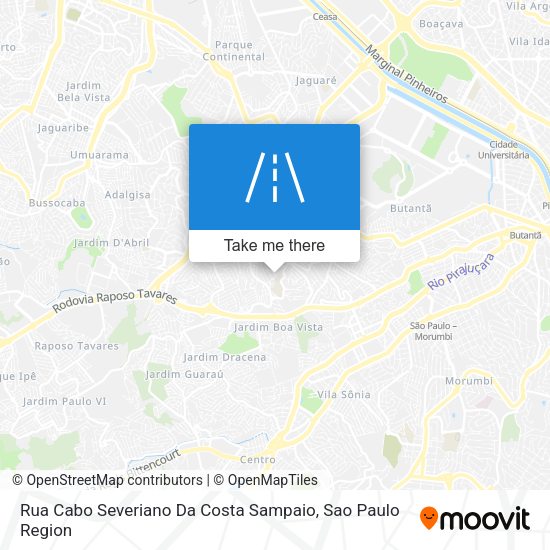 Rua Cabo Severiano Da Costa Sampaio map