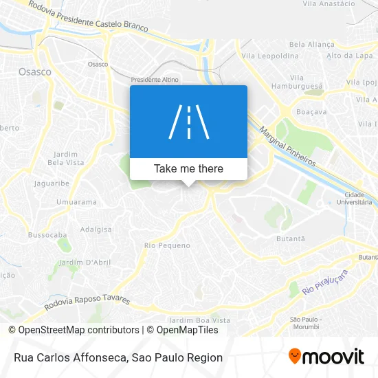 Rua Carlos Affonseca map