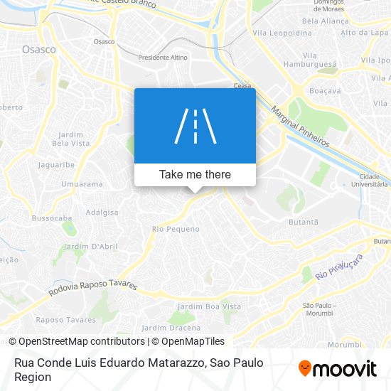 Mapa Rua Conde Luis Eduardo Matarazzo