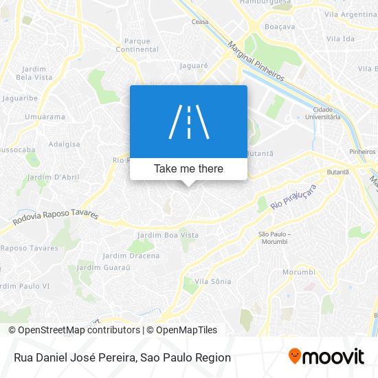 Rua Daniel José Pereira map