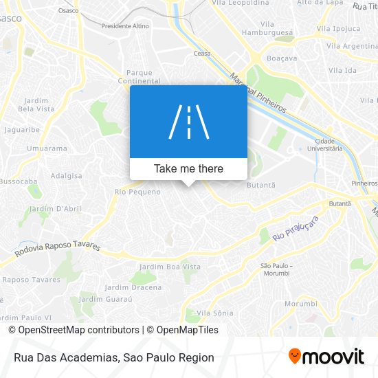 Rua Das Academias map