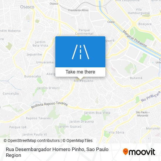 Mapa Rua Desembargador Homero Pinho