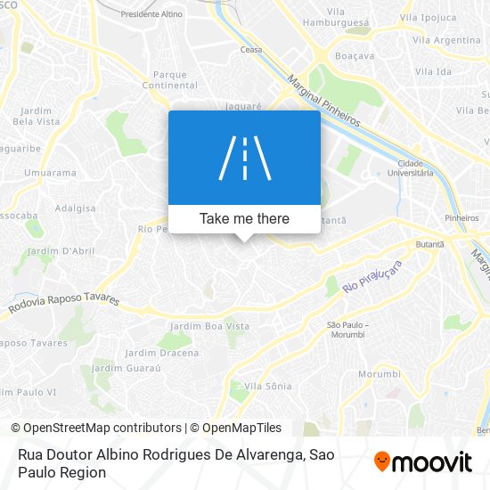 Rua Doutor Albino Rodrigues De Alvarenga map