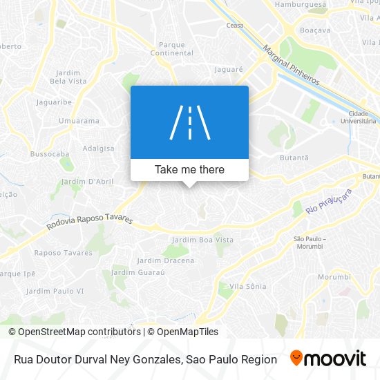 Rua Doutor Durval Ney Gonzales map