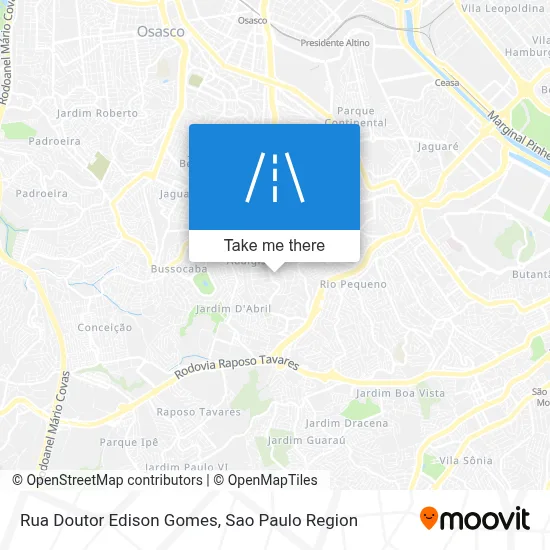 Rua Doutor Edison Gomes map
