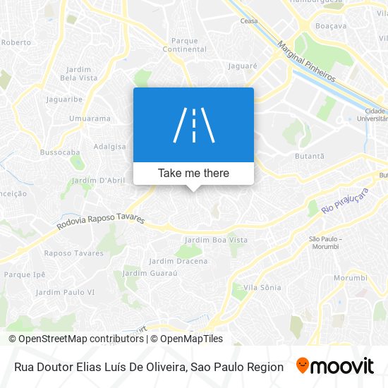 Mapa Rua Doutor Elias Luís De Oliveira