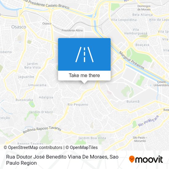 Rua Doutor José Benedito Viana De Moraes map