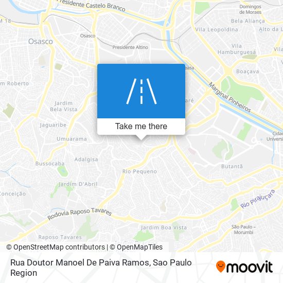 Mapa Rua Doutor Manoel De Paiva Ramos