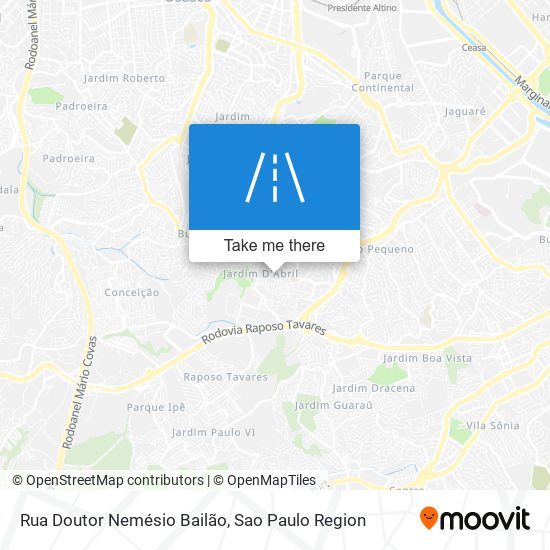 Rua Doutor Nemésio Bailão map