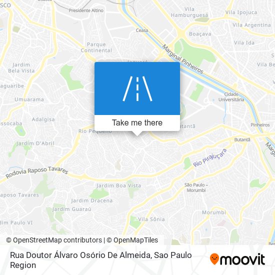 Mapa Rua Doutor Álvaro Osório De Almeida