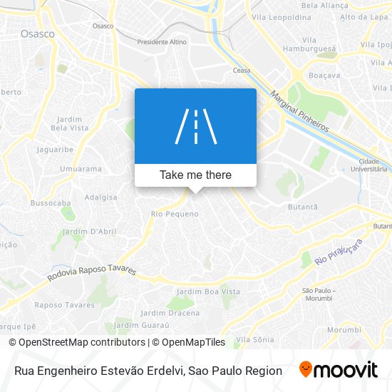 Rua Engenheiro Estevão Erdelvi map