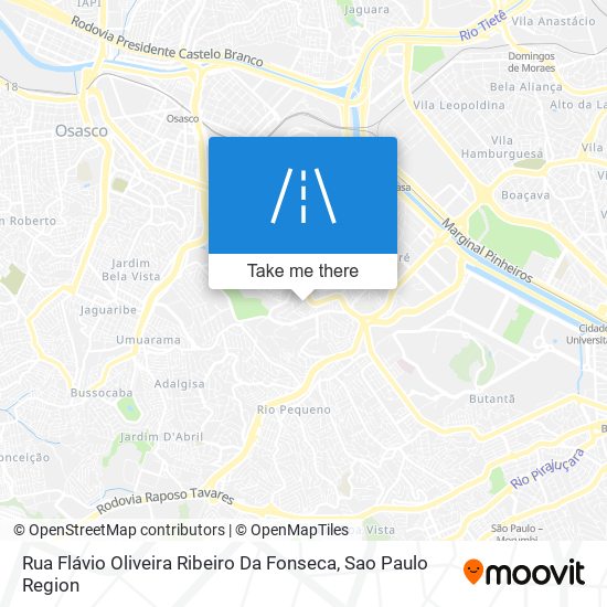 Mapa Rua Flávio Oliveira Ribeiro Da Fonseca