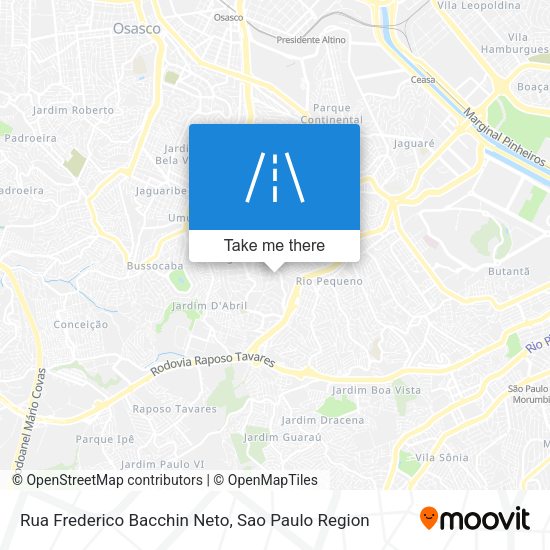 Rua Frederico Bacchin Neto map