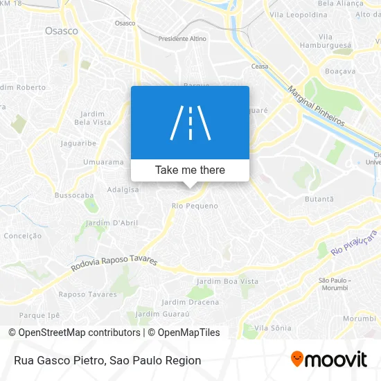 Rua Gasco Pietro map