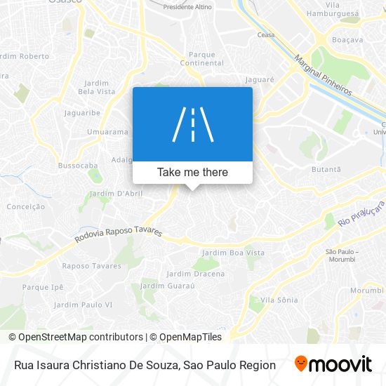 Mapa Rua Isaura Christiano De Souza
