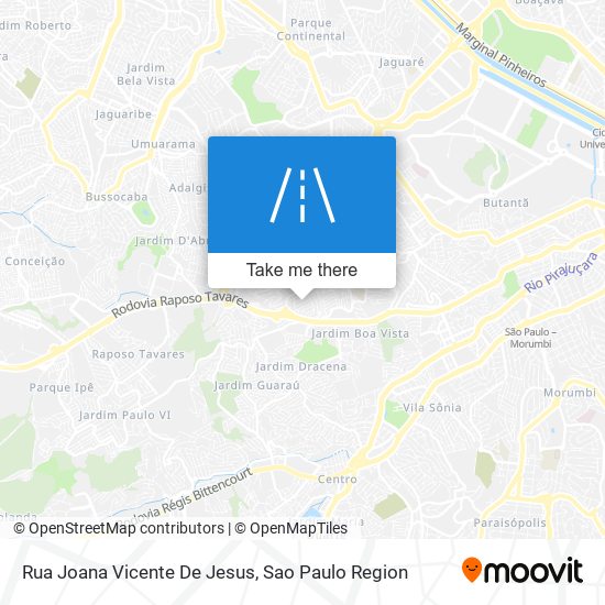 Rua Joana Vicente De Jesus map