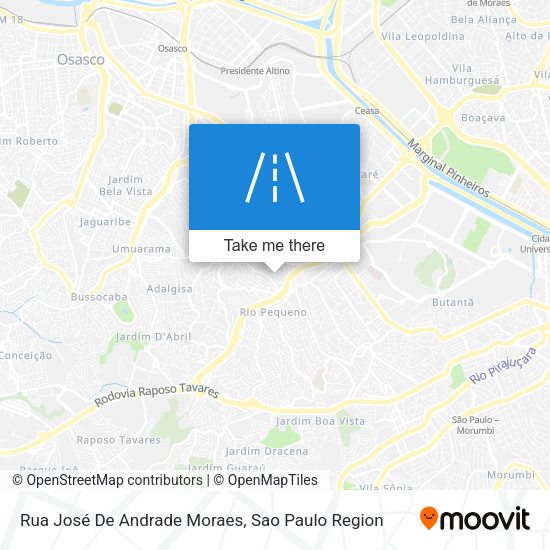 Rua José De Andrade Moraes map