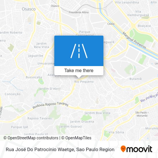 Rua José Do Patrocínio Waetge map